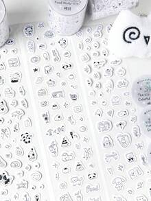 1 rolo de fita washi de cobre, série Cute Line para salas de observação, adequada para presentes, escritório, casa, marcação, etiquetas, sala de aula, brinquedos de entretenimento, agenda de estudantes, adesivos criativos vintage para decoração faça você mesmo