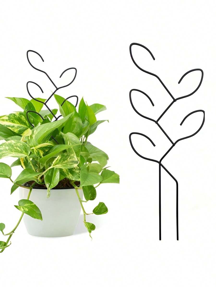 2 Stücke Pflanzenkletterstütze, Outdoor Topfpflanzenhalterung, kreative Blumenhalterung, Rankgitter, Pflanzen- und Blumenhalter