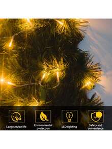 2 Pcs LED Lights Battery Operated - Multi-Length, Fairy Lights For Wedding, Halloween, Fall And Festival Home Decor Decoration, Garden, Party, Christmas Tree Indoor Outdoor Decorations, Travel Essential - 2 đèn ấm áp - Xem 2