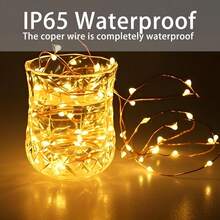 6pcs Fairy Lights Battery Operated, 7ft 20 LED 3 Modes Speed Twinkle Mini String Lights Waterproof Copper Wire Firefly Starry Lights For Mason Jars Wedding Party Christmas Decorations ﻿
