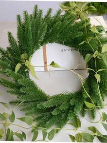 10 Stücke künstlicher Kiefernnadel-Baumzweig Kranz - Realistischer grüner Miniatur-Kiefernnadel-DIY-Weihnachtsbaum-Deko, Fotografie-Requisite, Weihnachtsbaum-Füllzweig, grüne Pflanze, künstlicher Kiefernnadel-Zweig, Weihnachtsgrün, Tannenzweig für Weihnachtskranz-Dekoration, DIY-Kranz, Weihnachtsdekoration und Garten Künstliches Grün