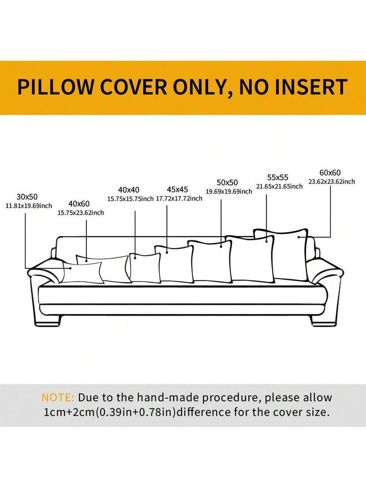 1pc Striped Pattern Tassel Decor Cushion Cover Without Filler, Boho Tassel Trim Design Decorative Cushion Cover For Bed, Sofa