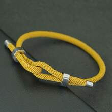 diffone 男女通用幸运红绳手链，可调节不锈钢链手链，Roja De Proteccion - 同心結幸運手繩 - 查看 6