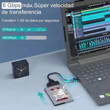 Cable USB 3.0 a SATA Para Discos Duros HDD/SSD De 2,5 Pulgadas - Negro - Ver 2