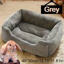 SUNFIONA Cozy Bunny Bed, Extra Large Guinea Bed Mat, Small Animal Snuggle For Rabbits, Hamsters, Squirrels & Guinea - Machine Washable Pet Bed, Soft Warm Winter Sleeping Pad