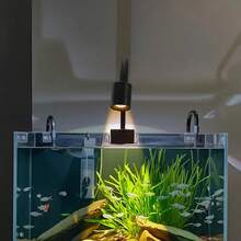 USB Aquarium Light With Timer, Adjustable Focus Spotlight, Compact Clip-On Full Spectrum Fish Tank Light, 3 Lighting Colors, Button Control And Timer (3/9/12 Hours), Aquarium LED Landscape Light, High Brightness, Transparent, 360° Rotatable, Suitable For Fish Tank - Multicolor - View 2