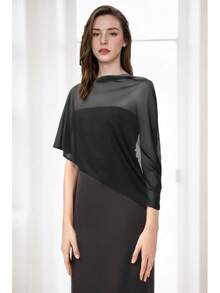 Coucoland Shawl Wraps Women - Sheer Chiffon Shawl Elegant Soft Wraps Evening Dress Wedding - màu xanh lá - Xem 9