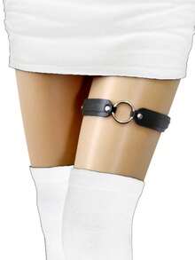 Meias-calças Elásticas de Estilo Gótico Punk, Aquecedores de Panturrilha Sexy Meias Góticas Quadril-hop, Aquecedores de Perna Macios Grunge, Estética Y2K, Correntes de Perna, Verão