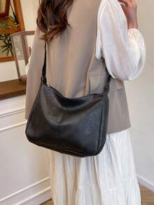 Modische braune weiche PU-Leder Damen Umhängetasche, retroversatile Umhängetasche mit großer Kapazität, geeignet für Schule, Büro, täglichen Arbeitsweg, elegante Handtasche und Reißverschluss-Geldbörse, leichte Lässig Umhängetasche, geeignet als Urlaubsgeschenk