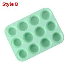 迷你硅胶纸杯蛋糕模具，迷你松饼模具 24 个硅胶模具，不粘迷你硅胶蛋挞模具，适用于纸杯蛋糕、迷你松饼、布朗尼 - 彩色 - 查看 19