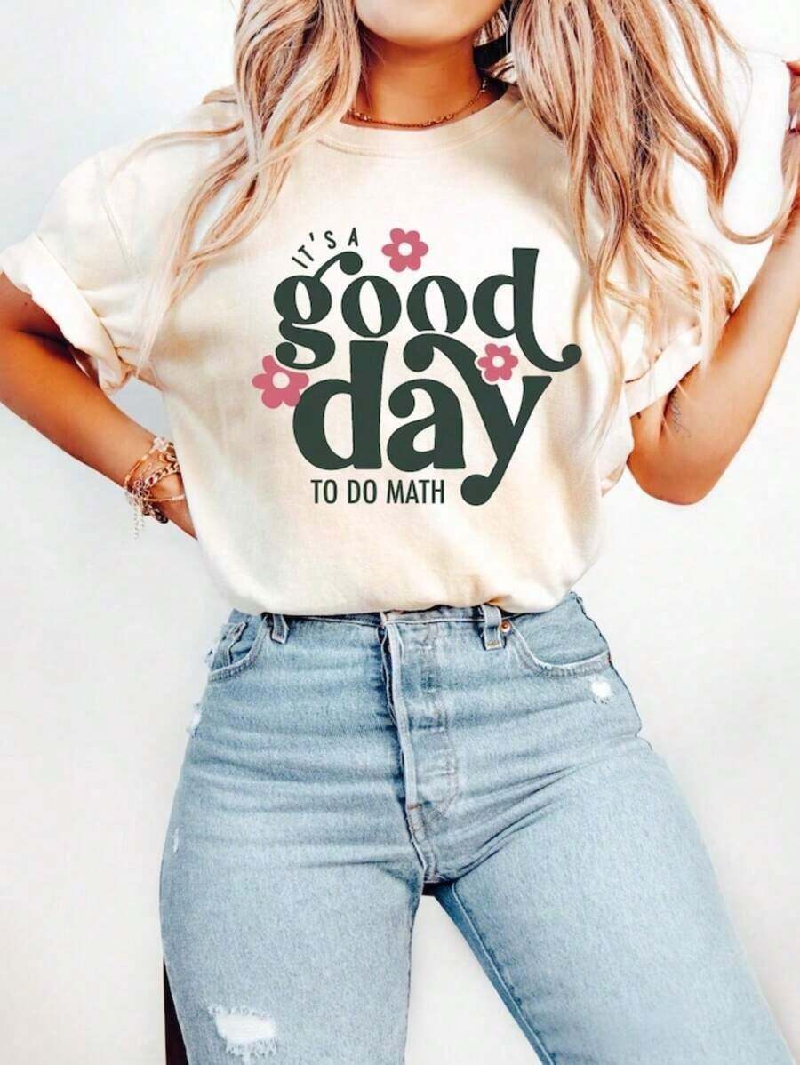 100% Cotton It's A Good Day To Do Math Math T Shirt, Shirt For Teachers ...