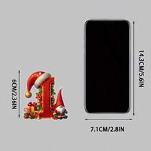 1pc 2D Flat Acrylic Christmas-Themed Decorative Hanging Ornaments, Christmas 26 English Letter Decorative Hanging Ornaments, Christmas Keychains, Schoolbags And Christmas Tree Decorative Hanging Ornaments, Christmas Car Hanging Ornaments - No Electricity Required - Are Perfect Gifts For Christmas, Thanksgiving, New Year, Birthday And St. Patrick's Day Home Decor Christmas Decorations Room Decor