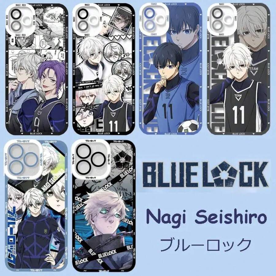 Funda de Seishiro de Japan Blue Lock compatible con  16e 11 12 13 14 15 16 Pro Max Plus XR XS Max 8 7 6 6S PLUS, funda suave de TPU transparente, compatible con funda de  17, funda de  17 Pro, funda de  17 Pro Max - S13122 - Ver 1