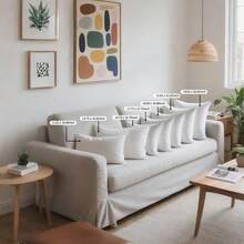 1 Vỏ gối trang trí sofa tua rua Bohemian - trắng - Xem 4