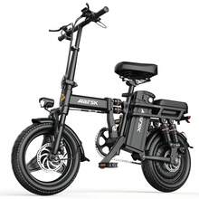 Foldable Adult Electric Bicycle With 14-Inch Tires, 500Wmotor Power, 20ah Capacity Lithium Battery, Maximum Speedof 35km/H,Maximum Driving Range Of 45 Miles, Maximumload Capacity Of 120 Kilograms, Suitable For Commutingelectric Bicycles - màu đen - Xem 1