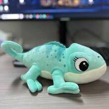 变色龙毛绒玩偶，变色绿橙蓝可爱填充动物变色龙毛绒玩偶软娃娃枕头，万圣节礼物