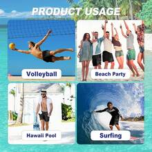 Mens Swim Trunks Quick Dry Board Shorts With Mesh, Breathable Fit Hawaii Beach Shorts Swimwear Bathing SuitsA Valentine's Day TOYA - Purple Leaves - View 2