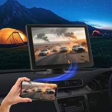 Wireless Car Stereo, 9-Inch HD Portable Radio Touch Screen Compatible With Apple CarPlay & Android Auto, CarPlay Screen With Backup Camera, Voice Control, Mirror Link, Bluetooth, GPS Navigation - 9 inch - Xem 10