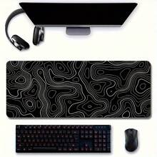 Extended Gaming Mouse Pad - Large Non-Slip Base - Washable With Abstract Design - Great For Esports And Office Use 5 Sizes - Black - View 4