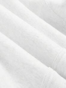 Women's Pullover Hoodie (Fleece Style, Drawstring) | Vertical Letter Print JESUS With Slogan | Modern Christian Style | Drawstring Design | Loose-Fit | Winter Essential - White - View 5