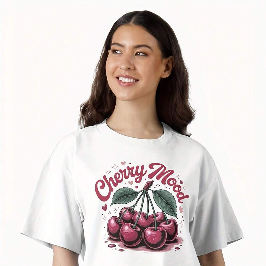 Boxy Fit For Comfort And VersatilityMidweight…220G Classic Pure Cotton T-Shirt – The Perfect Blend Of Casual And Active Style, Ideal For Everyday Wear, Gym, And Street Looks. A Thoughtful Gift For Your Husband Or Wife – Designed With Inspiration From Korean Fashion White Shirts For Women. - 白 - 查看 1