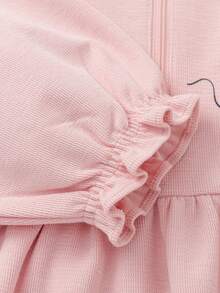 Balabala 2025 Autumn New Arrival Sweet Girl A-Line Dress, College Style - White Red - View 9