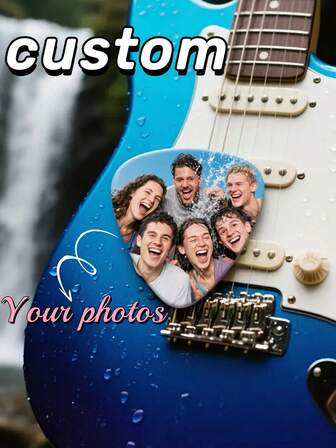 Customized Musical Instrument Accessories, Game Music Instrument Accessories, Guitar Picks, Customized Personalized Instrument Accessories, Send Your Photos, Pet Photos, Family Photos, Couple Photos, Your Children's Photos, Ideal Gifts For Music Lovers, Special Gifts For Music Groups, Ideal Gifts For Touring Bands. Guitar Picks As Ideal Gifts For Boyfriends, Fathers, Husbands.