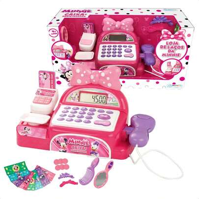 Disney Caixa Registradora Infantil Minniee Rosa Multikids BR1183
