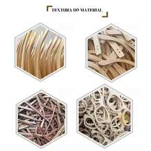 Premium Bamboo Wood Sunglasses For Men, Square, Summer, Casual - 黑色 - 查看 5