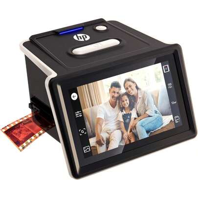 HP FilmScan Film & Slide Scanner With 5" Touch Screen, Film Scanner Convert Negatives To Digital 22MP JPEG