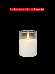 3入組遙控定時無焰蠟燭燈，電池供電電子柱狀蠟燭，逼真燭芯暖色火焰，生日婚禮裝飾道具，適用於燈籠、露台、聖誕節、萬聖節、派對 - 白色 - 查看 14