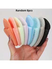 8 Stücke/4 Stücke Tiefenreinigung & Peeling Gesichtsreinigungsschwämme, zufällige Farben & Formen, wiederverwendbar, entfernt Mitesser & tiefsitzenden Schmutz, der Akne verursacht, geeignet für Schönheit & Hautpflege. Tränenform-Waschlappen-Stil verdickter weicher Schwamm zum Gesichtwaschen, Schlammmaske, Make-up-Entfernung, Gesichtsreinigungswerkzeug