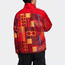 Orig Trefoil CNY Aop 2Sided Fleece Warm Logo Sport Jacket V1 Red Outerwear Men - Multicolor - View 5