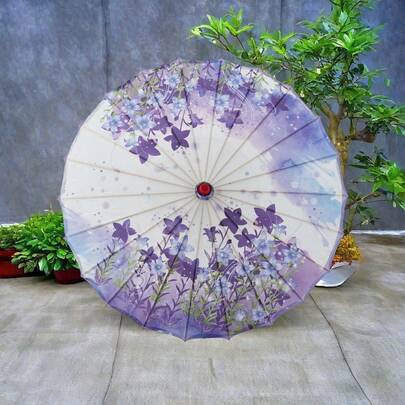 Chinese Style Oil Paper Parasol Umbrella Floral Art Dance Classical Umbrella For Parties Photography Costumes Cosplay
