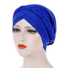 1 Stück handgefertigter geflochtener Haarband Turban für Frauen, afrikanischer Stil Kopftuch, Haarpflege Kappe geeignet für den täglichen Gebrauch