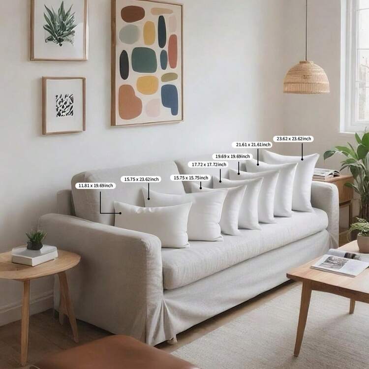 1 件纯色雪尼尔农舍抱枕套，日常休闲使用 - 深藍 - 查看 4