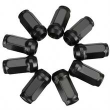 Alloy Wheel Nuts Black Long - Black - View 7