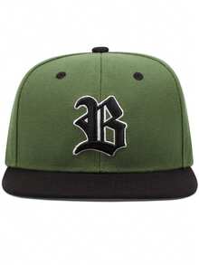 2026新款时尚个性嘻哈帽，2B哥特字母刺绣滑板帽，户外日常通勤装饰帽，休闲运动遮阳帽，男女通用平沿棒球帽 - 彩色 - 查看 9