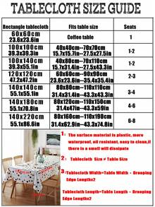 Obrus z tworzywa sztucznego PVC z prostym, okrągłym wzorem graficznym do dekoracji blatu. Nadaje się do dekoracji na zewnątrz, do salonu, kuchni, na festiwale i imprezy.