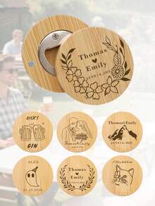 1/5/8件套定制木质开瓶器礼盒套装，附赠白色薄纱袋和贺卡。是万圣节、圣诞节和其他派对的理想啤酒开瓶器——非常适合赠送给朋友、家人、父亲，也可作为伴郎回礼或公司开业纪念品。旅行收纳包 - 彩色 - 查看 3