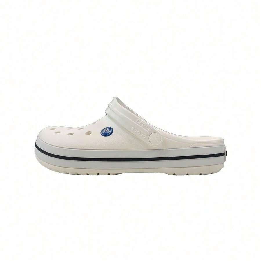 Crocs UNISEX CROCBAND CLOG CHARCOAL COMFORTABLE SLIPPER/OCEAN M US - White - View 1