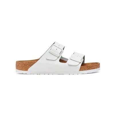 Birkenstock Arizona Natural Leather Men Sandals White 1025061