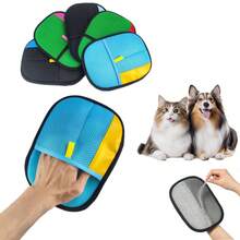 1/2PCS Colorful Electrostatic Pet Hair Removal Gloves - Reusable Strong Grooming Gloves For Cats & Dogs, Hair Remover For Couch, Furniture, Carpet, Car Seats & Clothing