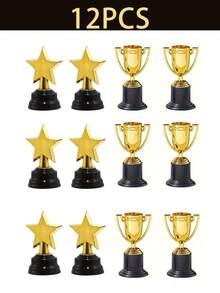 Bộ 1/5/24 cúp mini, thích hợp làm phần thưởng nhân dịp tựu trường, cúp vàng dành cho người tham gia, phù hợp cho các sự kiện và cuộc thi thể thao, quà tặng tiệc tùng, phần thưởng nhân dịp tựu trường. - Cúp vàng Mini - Xem 18