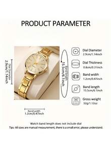 4 件女士时尚优雅罗马数字石英表配 8 形手链套装，适合母亲节、教师节、感恩节、学生、毕业典礼、生日、最佳礼物（不含盒子） - 彩色 - 查看 2