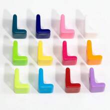 10 件时尚新款亚克力 3D 彩色混合 A-Z 英文字母珠子,适用于 DIY 手机链、钥匙扣、包包吊坠、手工珠宝配饰、节日礼物 - 時尚新款壓克力3D炫彩混合A---Z英文字母珠 - 查看 7