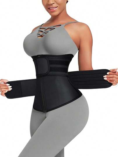 1pc Women Waist Trainer, Waist Shaper Trimmer, Sauna Sweat Belt, Sports Fitness Waist Support Belt, Waist Cincher, Waist Slimming Belt Exercise Waist Belt Suitable For Workout Home Sports And Walk