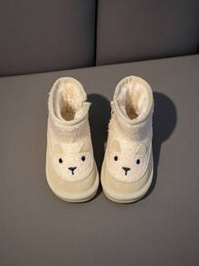 A Pair Of Girls' Boots, Warm And Plush Thick Cute Boots For Autumn And Winter, Children's Boots, Girls' Shoes, Play With Girls Cheap