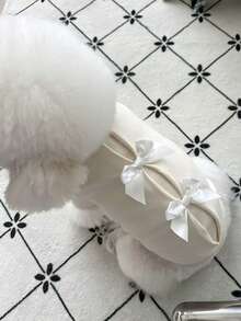 1pc Autumn/Winter Fashion Bow Pet Dog/Cat Warm Clothes, Suitable For Teddy, Poodle, Bichon Frise, Small Dogs & Puppies, Fleece Sweatshirt - Multicolor - View 21