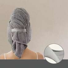 Toalla de pelo de microfibra ultra suave - Secado rápido, envoltorio súper absorbente para mujeres y niñas, suave para el cabello rizado o dañado, accesorio de baño de unicolor (1 pieza/set de 2 piezas), gorro, gorro de ducha, productos y accesorios para el cabello para barbería, salón de belleza, artículos esenciales de viaje, Halloween, Navidad, artículos esenciales para la vida, toalla de baño grande, accesorios para el cabello, cobertor para el cabello, toalla para el cabello